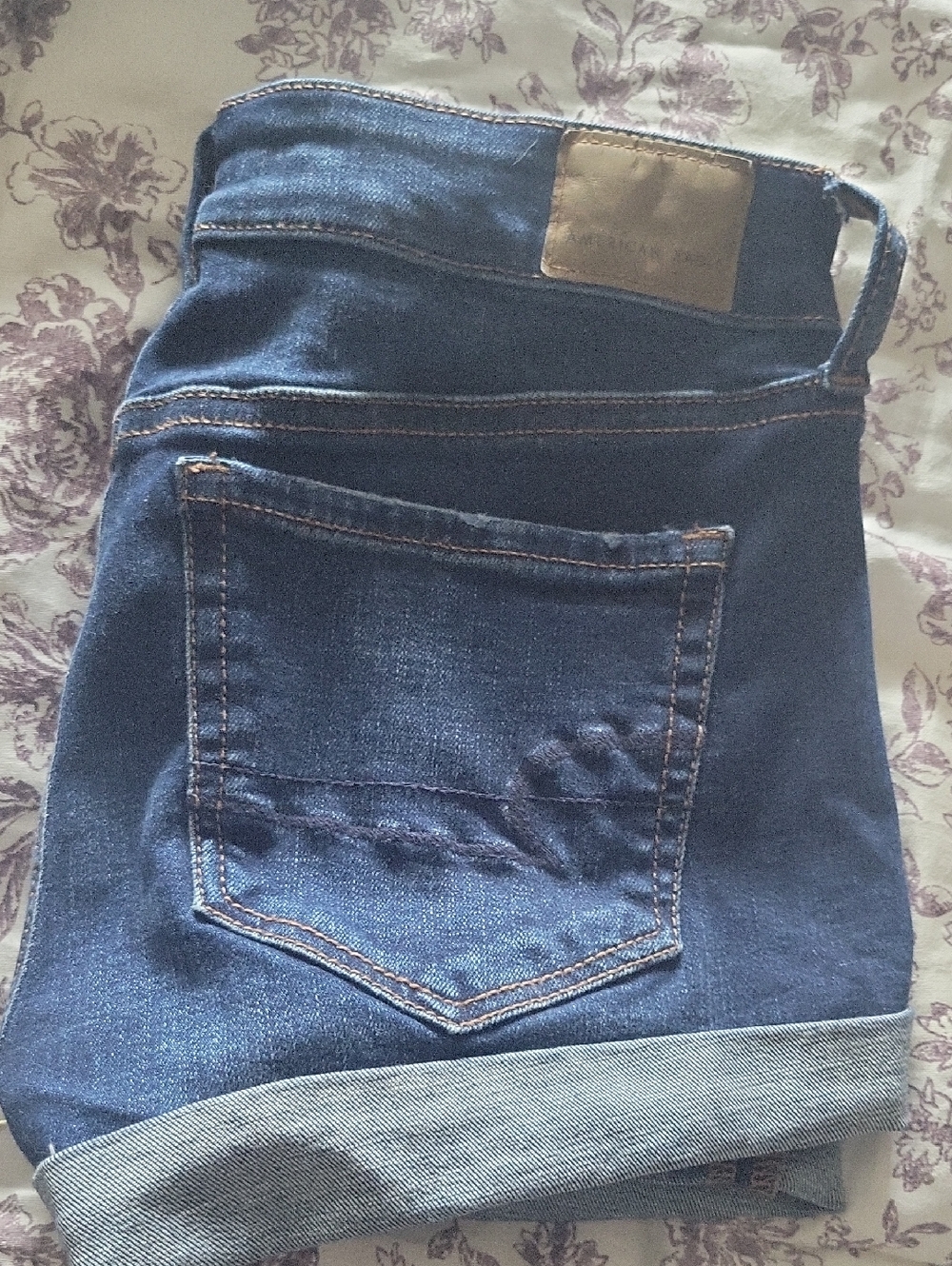 American Eagle Outfitters Indigo Denim Shorts Super Strechy